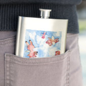 Wenn Schweine Flasche fliegen Flachmann (Beispiel)