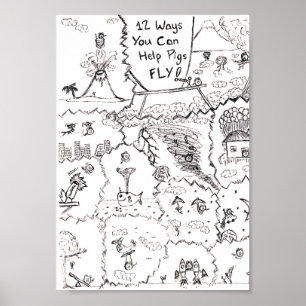 Wenn Schweine fliegen… 12 Möglichkeiten, ihnen zu Poster