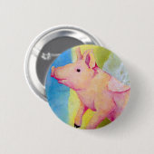 wenn Schweine fliegen Button (Vorne & Hinten)