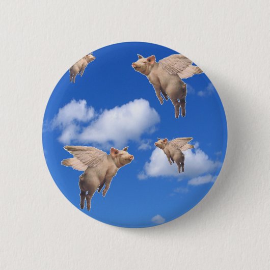 Wenn Schweine fliegen Button (Vorderseite)