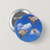 Wenn Schweine fliegen Button (Vorne & Hinten)