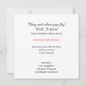 Wenn Schweine fliegen! Einladung des Schweines, Er (Rückseite)