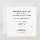 Wenn Schweine fliegen! Einladung des Schweines, Er (Rückseite)