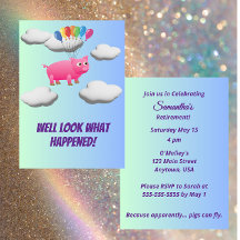 Wenn Schweine Fliegen, Flying Pig Balloon Party