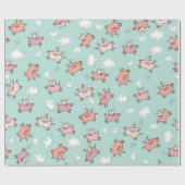 Wenn Schweine fliegen Geschenkpapier (Flach)