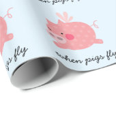 Wenn Schweine fliegen Geschenkpapier (Rolleneckpunkt)