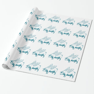 Wenn Schweine fliegen Geschenkpapier