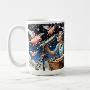 Wenn Schweine fliegen. Kaffeetasse