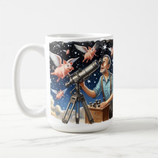 Wenn Schweine fliegen. Kaffeetasse (Links)
