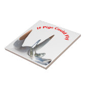 Wenn Schweine fliegen könnten Fliese (Seite)