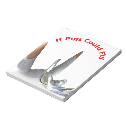 Wenn Schweine fliegen könnten Notizblock (Rotiert)