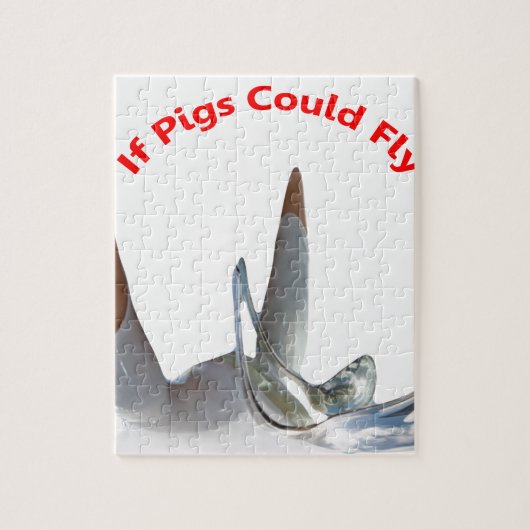 Wenn Schweine fliegen könnten Puzzle (Vertikal)