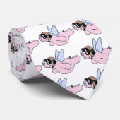 Wenn Schweine fliegen Krawatte (Gerollt)