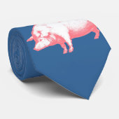 Wenn Schweine fliegen Krawatte (Gerollt)