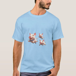 Wenn Schweine Fliegen Lustige Geflügelte Schweine T-Shirt