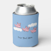 Wenn Schweine Fliegen lustige Veranstaltung feiern Dosenkühler (Kanne Vorderseite)