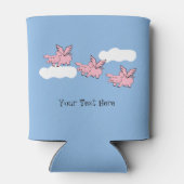 Wenn Schweine Fliegen lustige Veranstaltung feiern Dosenkühler (Rückseite)