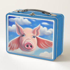 Wenn Schweine fliegen Metall Brotdose