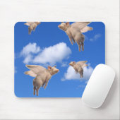 Wenn Schweine fliegen Mousepad (Mit Mouse)