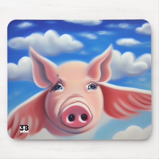 Wenn Schweine fliegen Mousepad (Vorne)