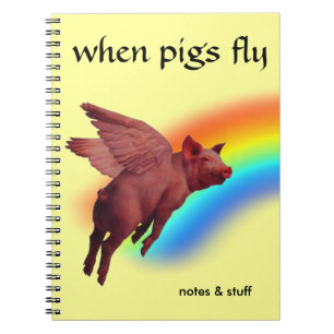 wenn Schweine fliegen Notizblock