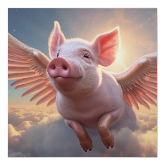 Wenn Schweine fliegen Poster (Vorderseite)