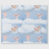 Wenn Schweine Fly Geschenkpackung Geschenkpapier (Flach)