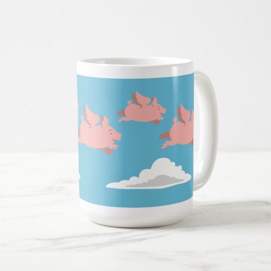 'Wenn Schweine fly konnten Kaffeetasse (VorderseiteRechts)