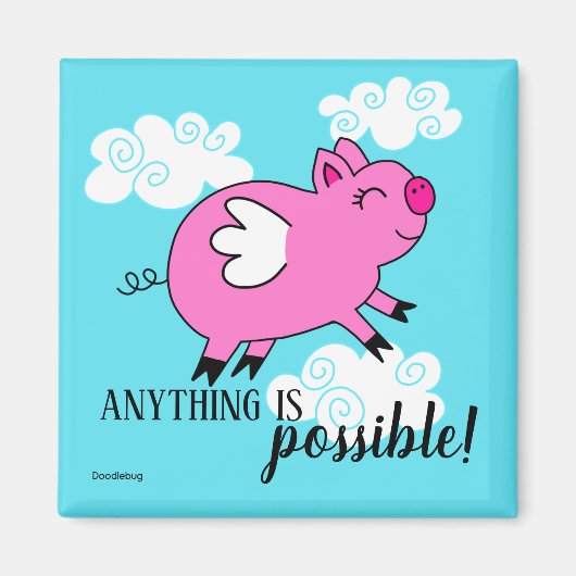 Wenn Schweine Fly Magnet (Vorne)