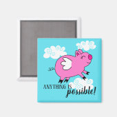 Wenn Schweine Fly Magnet (Vorderseite/Rückseite)