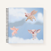 Wenn Schweine Fly Notebook