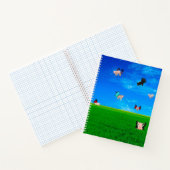 Wenn Schweine Fly Spiral Notebook Notizblock (Innenseite)