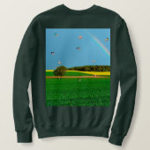 Wenn Schweine Fly Sweatshirt (Design Rückseite)