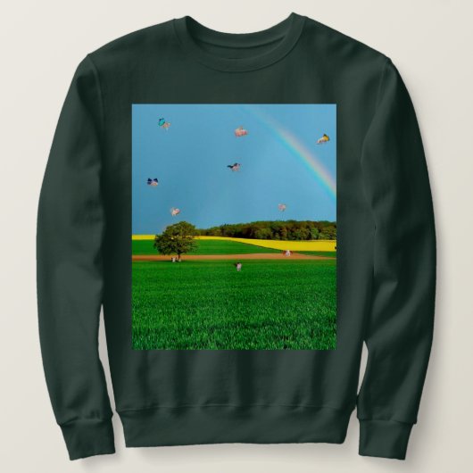 Wenn Schweine Fly Sweatshirt (Design vorne)