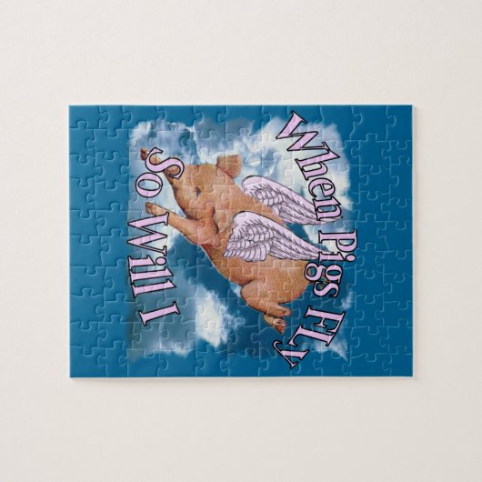 Wenn Schweine Größen des Puzzlespiels (2) fliegen Puzzle (Horizontal)