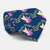 Wenn Schweine kundenspezifische Hals-Krawatte Krawatte (Gerollt)