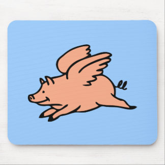 Wenn Schweine Mousepad fliegen