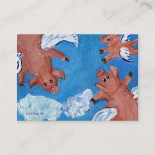 Wenn Schweine und eine Visitenkarte