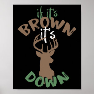 Wenn sein Jagdziel unter Hirschjäger Humo brach Poster