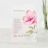 Wenn sich das Leben überwältigend anfühlt - Ermuti Dankeskarte (Vorderseite)