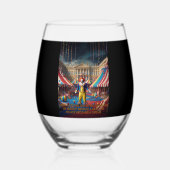 Wenn sich ein Clown in einen Palast begibt... Weinglas Ohne Stiel (Rückseite)