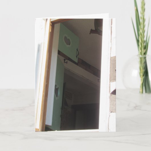 "Wenn sich Freunde versammeln, sind Herzen wärmer" Karte (Vorderseite)