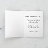 "Wenn sich Freunde versammeln, sind Herzen wärmer" Karte (Innenseite)