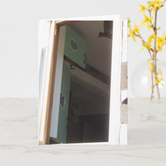 "Wenn sich Freunde versammeln, sind Herzen wärmer" Karte (Gelbe Blume)