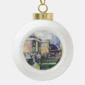 Wenn sich Kunstleuchten bilden, dann wird Grace es Keramik Kugel-Ornament (Vorderseite)