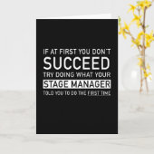 Wenn Sie am Anfang nicht erfolgreich sind - Funny  Karte (Gelbe Blume)