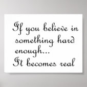 Wenn Sie an etwas Poster glauben (Vorne)