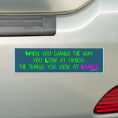 Wenn Sie ändern, Autoaufkleber (Auf Auto)