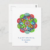 Wenn Sie auf dem Weg zu laufen beginnen, erscheint Postkarte (Vorne/Hinten)