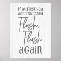 Wenn Sie auf den ersten Blick nicht wieder flush B